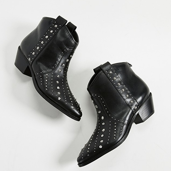 Western Inspired Sam Edelman Star Studded Booties - Picture 3 of 7